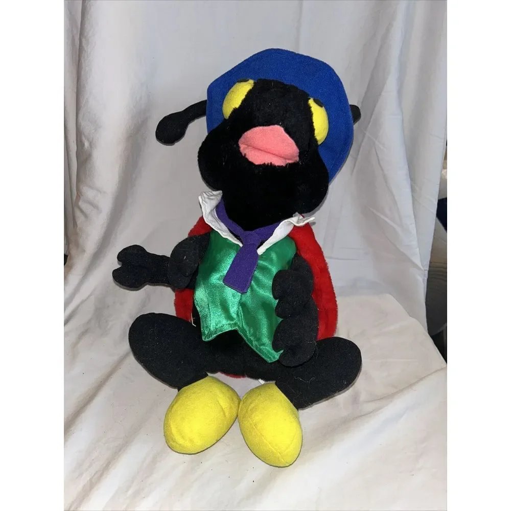 Alice in Wonderland VTG 1993 Brooklyn Doll Toy Anthropomorphic Ladybug Plush 20